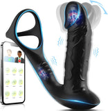 Prostata Stimulation Männer mit 9 Vibrationsmodi und Wiggle-Modus, Analvibratoren für Mann Anal Dildo Vibrator, Prostata Vibrator Analplug für Männer