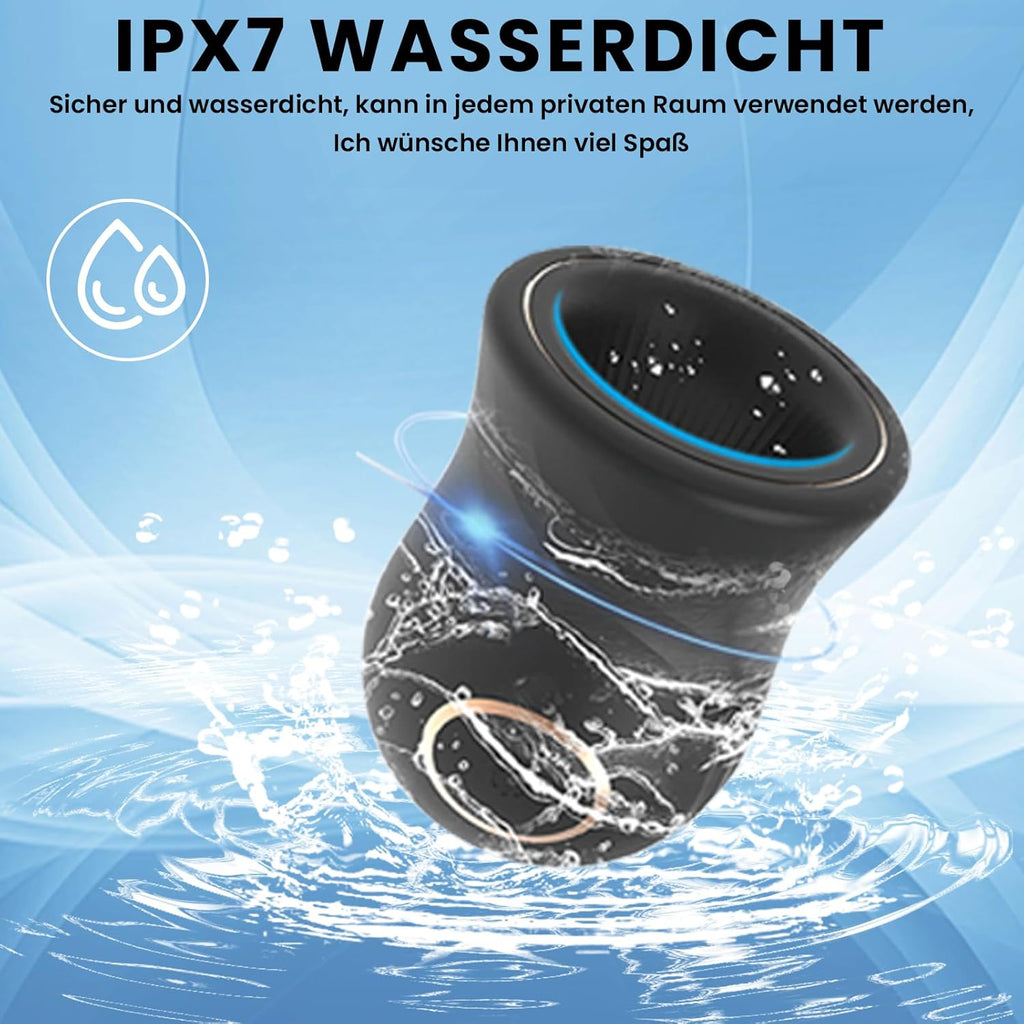 Elektrische Masturbator Cup mit 12 Vibrationsmodi – Taschenmuschi für Männer, Wasserdichter Masturbator mit Spiralstruktur, Vibratorensets Sexspielzeug für Männer Solo & Paare