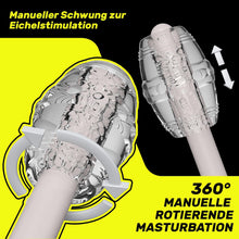 Laden Sie das Bild in den Galerie-Viewer, Masturbator Taschenmuschi Sex spielzeug für die Männer,Realistischer 3D Masturbation Erotik Manuelle Cup Masturbatoren Eichel Stimulation Pocket Pussy Blowjob Penis Sex Toyset für Man Solo