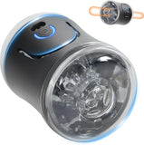 Roluck Elektrische Cup-Masturbatoren, Masturbieren für Männer Sex Spielzeug mit 9 Vibrationsmodi, Handfrei Männer Sex Sexspielzeug ABS + TPE-Material Masturbator Penis Trainingsgerät Masturbation