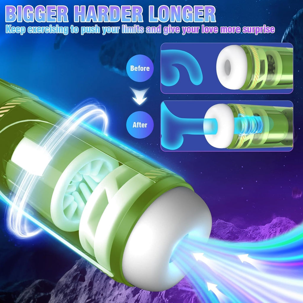 Elektrischer Masturbator Cup mit 8 Rotierende Teleskopfunktion 5 Vibrationfunktion, Sex Spielzeug für die Männer, Vibratorensets Masturbieren für Männer, Sex Toys Taschenmuschi Penis Masturbatoren