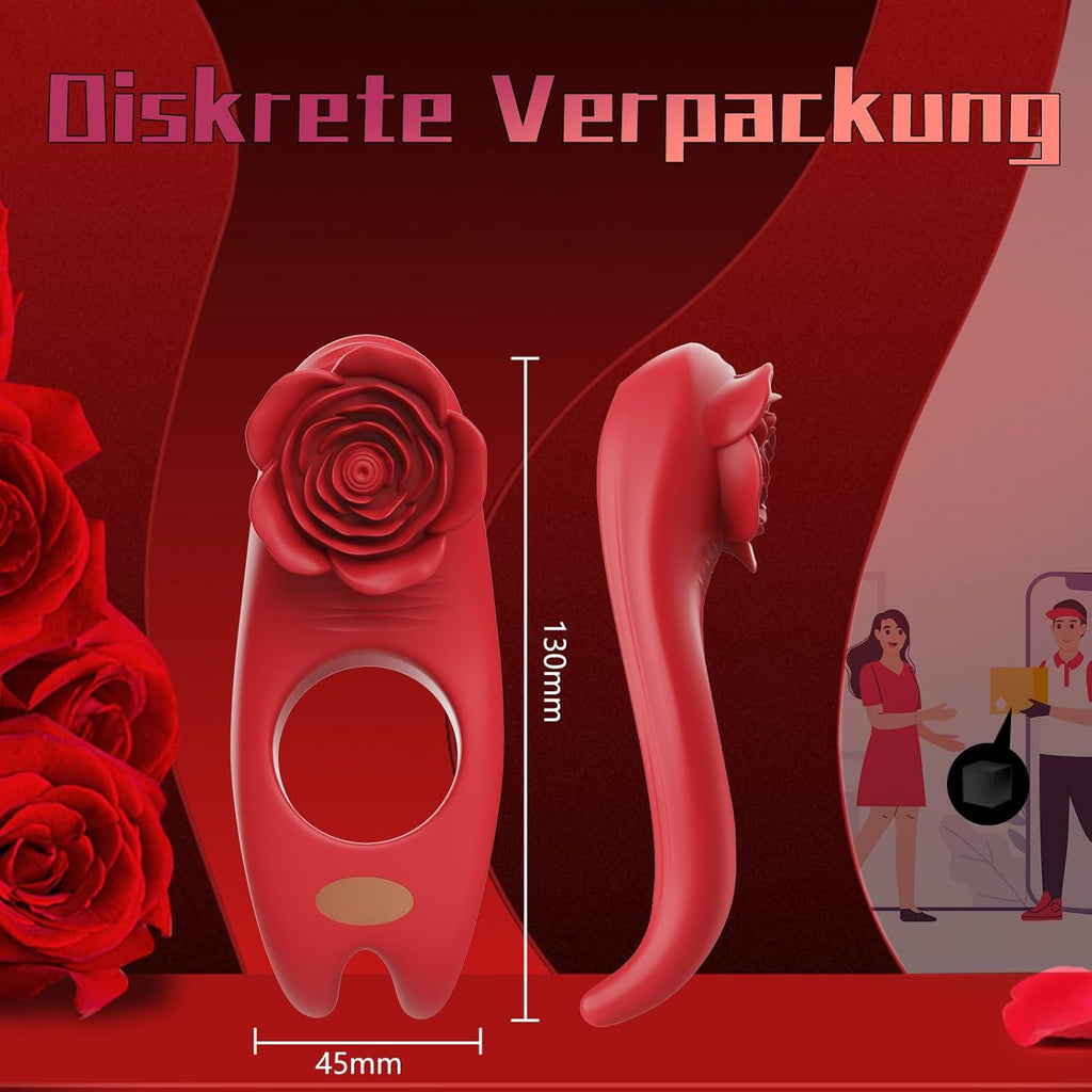 Penisring Sex Spielzeug für die Männer, Penisring Vibrator mit Klitoris Stimulator, Penis Ring Vibratoren Sex Spielzeug für Männer Paare Frauen, 9 Vibrations Cockring