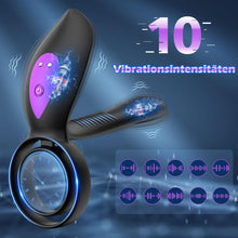 Laden Sie das Bild in den Galerie-Viewer, Penisring Vibrator Sex Spielzeug für die Männer, KALESTA Paarvibrator Paare Cockring mit 10 Vibrationsmodi, Penisring Sex Toys mit APP-Steuerung Männer Sex Sexspielzeug, Sex Spielzeug für Paare