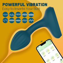 Laden Sie das Bild in den Galerie-Viewer, Analvibratoren für Mann Analplug mit APP-Steuerung und Fernbedienung Anfänger mit 10 Intensive Vibrationen Wiederaufladbarer Silikon Anus Vibration Prostata Massagegerät