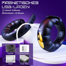 Laden Sie das Bild in den Galerie-Viewer, Penisring Vibrator Sex Spielzeug für die Männer Extrem -Cockring Penis Ring Sex Spielzeug für die Paare mit Einstellbare Größe,APP Fernbedienung Vibratorensets für Paare mit 10 Vibrations Penisringe.