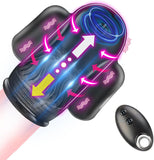 PINTLE Penis Vibrator Elektrischer Masturbator Cup mit 10 Vibrationsmodi, Fernbedienung und 360° Umwickeln Stimulation Eichelmassage Training Masturbation Masturbieren Sex Spielzeug für die Männer