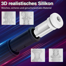Laden Sie das Bild in den Galerie-Viewer, Masturbator Sex Spielzeug für die Männer solo, Masturbieren elektrisch mit Heizung 10 Vibrations-, 4 Saug- und 4 Schubmodi, Mann Penis Pumpe Pussy Sexspielzeug Blowjob Taschenmuschi Groß Masturbatoren