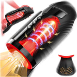 Tagnaff Masturbieren für Männer Wellenrotation Sex Spielzeug für die Männer, Regelbare Saugen und Vibration Penis Vibrator Masturbator, Hoden Umhüllender Vibratorensets Sexspielzeug Solo Mastrubrator