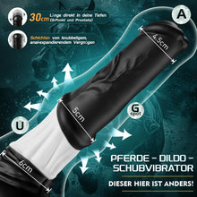 Laden Sie das Bild in den Galerie-Viewer, Fantasy Pferd Anal Dildo 5 cm Durchmesser Analvibratoren für Mann Frau, Vibrator Sex Spielzeug für die Frau Männer, 30CM Knoten Analplug Dilatatoren XXL Analvibratoren mit 7 kraftvolle Stoßfunktion