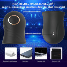 Laden Sie das Bild in den Galerie-Viewer, Masturbator mit einzigartigem Texturdesign an der Innenwand,Penis Vibrator für Mann mit 12Vibrationsmodi, Elektrische Masturbatoren Penis Trainer, Männer Eichel Stimulator Silikon Sexspielzeug