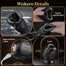 Laden Sie das Bild in den Galerie-Viewer, 4-in-1 Mouth-shaped Masturbating for Men, Soft Masturbator Oral Sex Glans Stimulator, Electric Sex Toy for Men, Solo Quiet Pocket Pussy Vibrator with 10 Vibrations &amp; App
