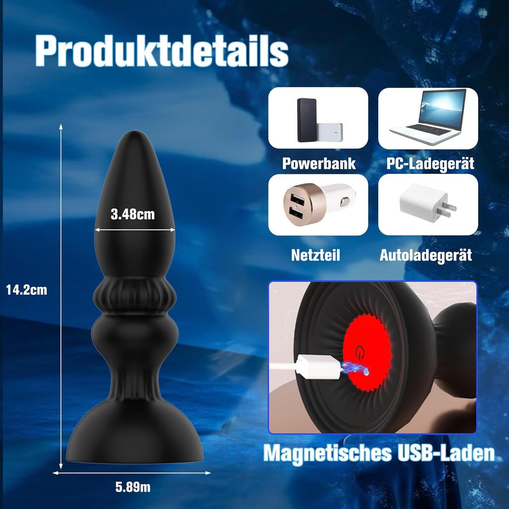 Analvibratoren für Mann mit 10 Vibration Analplug# für Männer mit App-Steuerung analvibrator Anal toy Buttplug Prostata Stimulator Anal Plug Vibratorensets Sex Spielzeug für Paare
