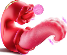 Laden Sie das Bild in den Galerie-Viewer, Vibration für frauen Zunge Vibrator, Sex Spielzeug für die Frau 3 in 1 Vibratorensets für frauen klitoris mit 10 Swing Modus sex toys，Sexspielzeug für frauen solo Vibratoren Sex toyset für woman