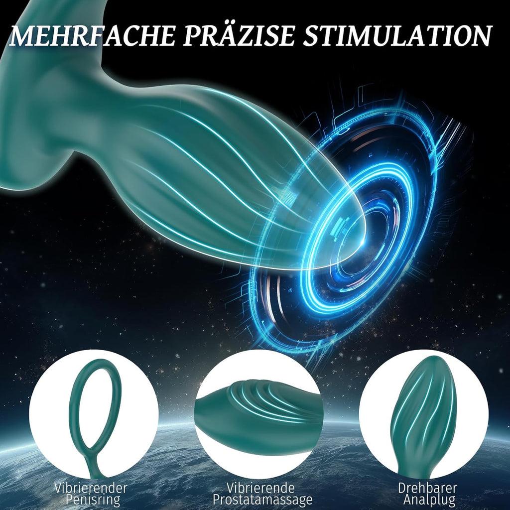 Analvibratoren für Mann Sex Spielzeug für die Männer, Prostata Stimulation Männer Vibrator mit 9 Vibrationsmodi, Sex Spielzeug für Paare Anal Plug Frauen Buttplug Sexspielzeugs