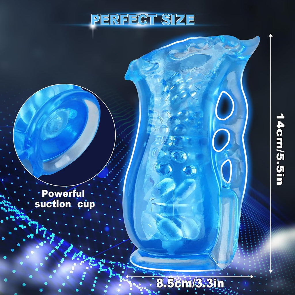 Masturbator Sexspielzeug für Männer, Taschenmuschi-Stroker mit realistischer Vagina-Struktur, Blowjob-Grip-Masturbationshülle, Sexspielzeug für Erwachsene mit offenem Penis-Trainingsgerät für Männer