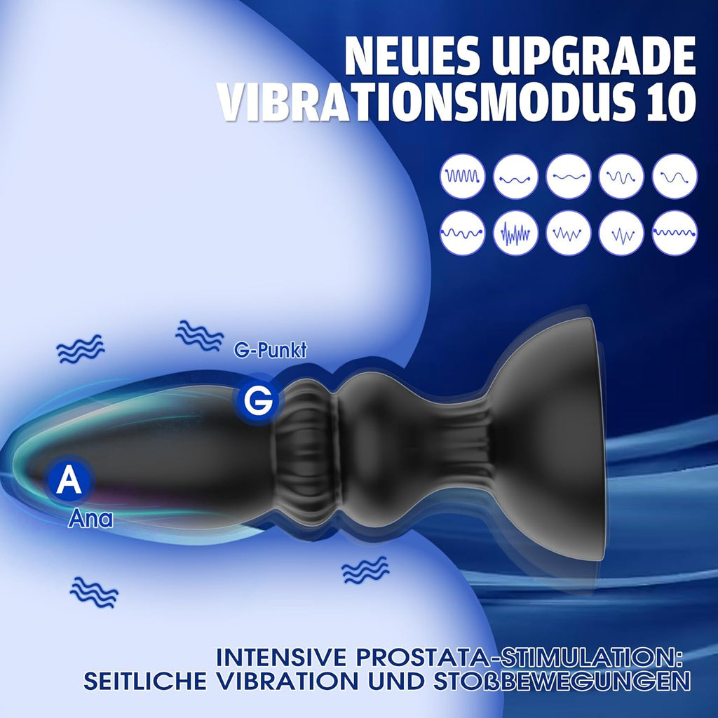 Analvibratoren für Mann mit 10 Vibration Analplug# für Männer mit App-Steuerung analvibrator Anal toy Buttplug Prostata Stimulator Anal Plug Vibratorensets Sex Spielzeug für Paare