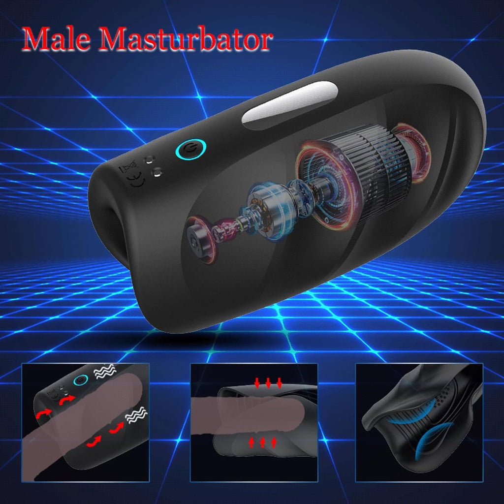 Elektrischer Masturbator Penistrainer Vibrator Mit 10 Vibrationsmodi Penistrainer Massagegerät,Elektrische Masturbator Cup Multiple Reize Sexspielzeug für Mann Eichel Stimulator