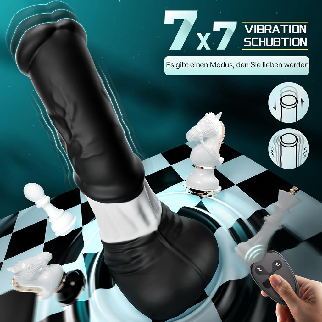 Fantasy Pferd Anal Dildo 5 cm Durchmesser Analvibratoren für Mann Frau, Vibrator Sex Spielzeug für die Frau Männer, 30CM Knoten Analplug Dilatatoren XXL Analvibratoren mit 7 kraftvolle Stoßfunktion