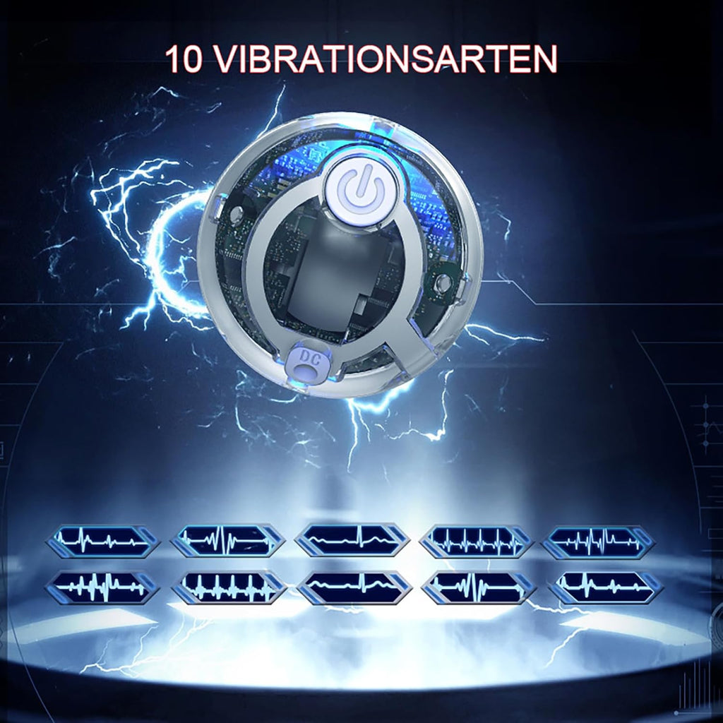 Dildo Vibrator mit 10 Vibrationmodi und Fernbedienung Analvibrator Buttplug Klitorisstimulator G-Punkt-Prostata-Stimulator Klitoris-Massagegerät Analdildo für Frauen Männer Paare
