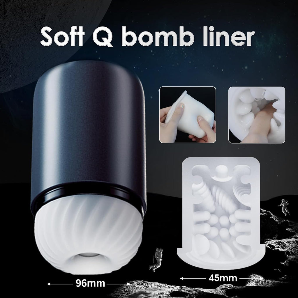 Masturbieren für Männer Elektrisch, Sex Spielzeug für Die Männer mit 5 Teleskop Rotation & 5 Saugmodi, Stufenloses Getriebe CVT Taschenmuschi Masturbator Penis Masturbatore