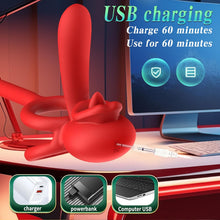Laden Sie das Bild in den Galerie-Viewer, 4 in1 Penisring Vibrator Prostata Stimulation APP Penisring Set Sex Spielzeug, Penis Vibrator Massagegerät mit 3 Vibrationsmodi Penis Hoden langanhaltende Erektion Sexspielzeug für Männer