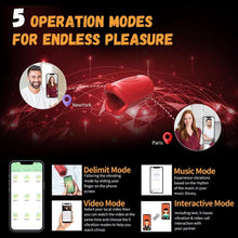 Laden Sie das Bild in den Galerie-Viewer, Penistrainer APP Steuerung Elektrischer Masturbator Eichel Stimulator für Männer mit 9 Vibrationsmodi Masturbatoren Oralsex Penis Vibrator Masturbieren Sex Spielzeug für die Männer Solo