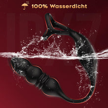 Laden Sie das Bild in den Galerie-Viewer, Anal Vibrator Prostata Stimulation Männer mit Penisring Sex Spielzeug für die Männer Anal Dildo Analplug Analvibratoren für Mann Anal Plug Vibratoren für Männer mit 9 Vibrationsmodi Sex Toys