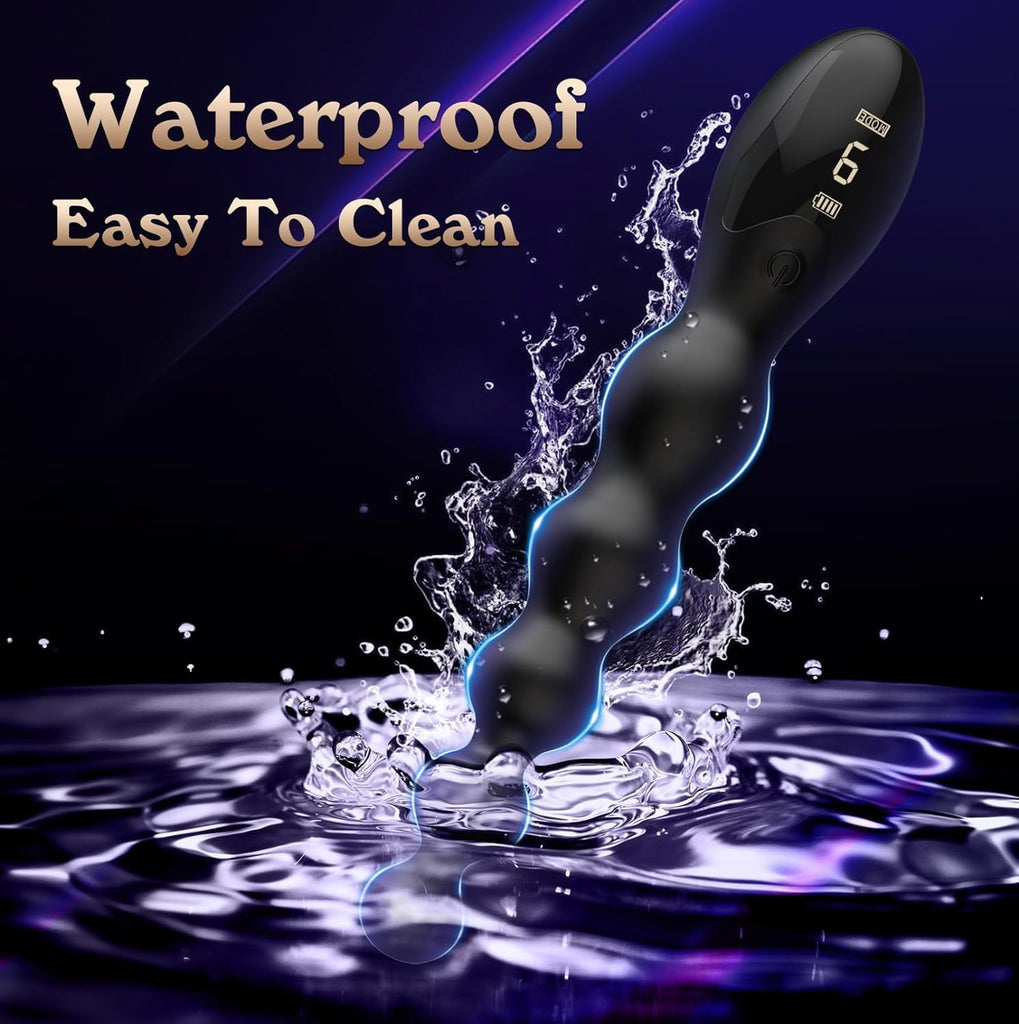 Vibrierender Buttplug - Sexspielzeug für Männer Prostata-Massagegerät Analspielzeug, Spielzeug für Erwachsene Analplugs Vibratoren Graduiertes & Display-Design mit 9 Vibrationsmodi