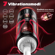 Laden Sie das Bild in den Galerie-Viewer, Masturbieren für Männer Elektrisch, Masturbator Sex Spielzeug für die Männer Solo mit 7 Vibration Stoß und Rotationsmodi, 3 in 1 Sexspielzeug Taschenmuschi Penis Masturbatoren Sex Toys Pussy