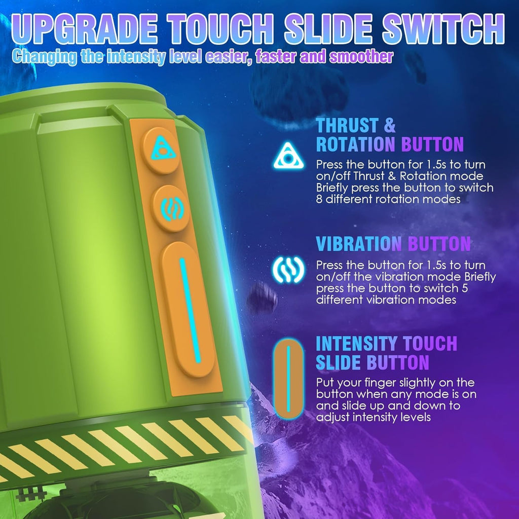 Elektrischer Masturbator Cup mit 8 Rotierende Teleskopfunktion 5 Vibrationfunktion, Sex Spielzeug für die Männer, Vibratorensets Masturbieren für Männer, Sex Toys Taschenmuschi Penis Masturbatoren