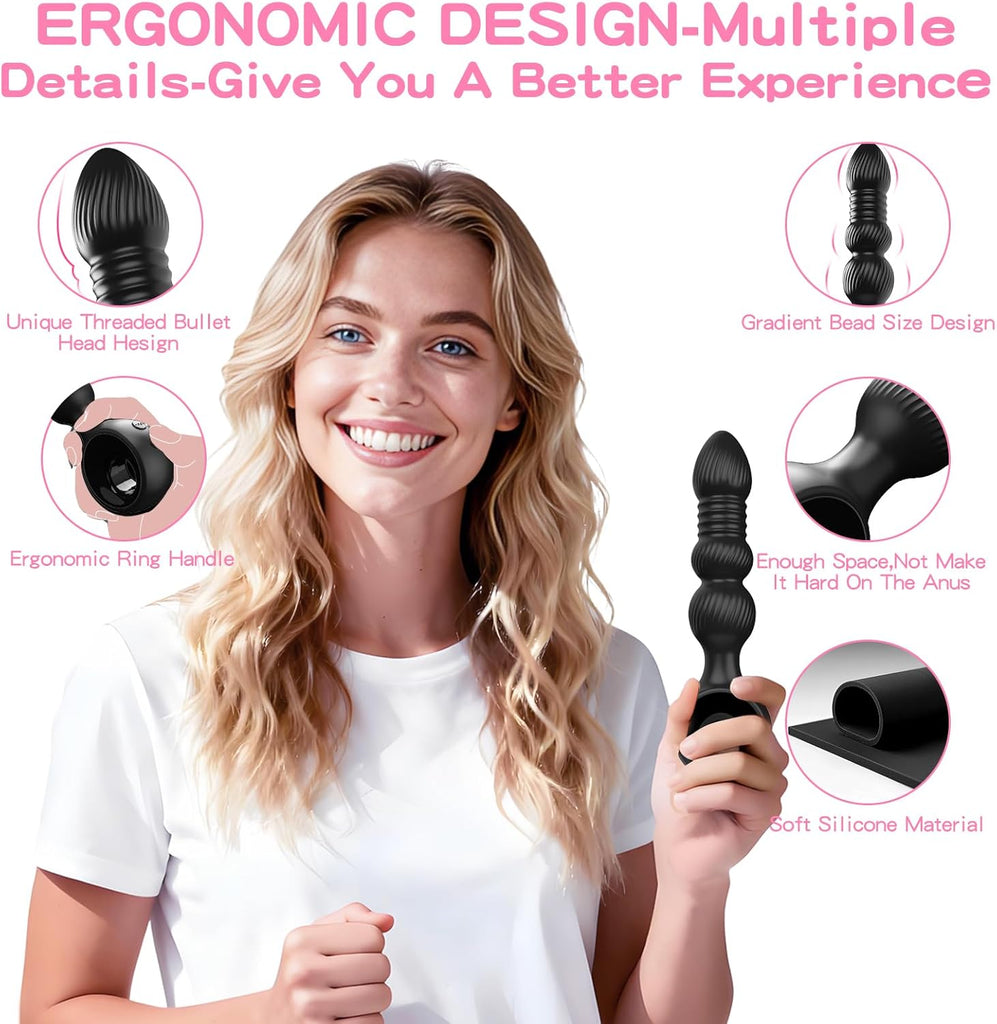 Analvibratoren für Mann, Wordone Analplug für Männer mit 10 Vibrationen&7 Stoßbewegungen, Buttplug Prostata Stimulation Sex Spielzeug für die Männer, Analspielzeug-Analplug# für Frauen Paare