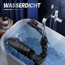 Laden Sie das Bild in den Galerie-Viewer, 3 in1 Penisring Analvibratoren Prostata Stimulation mit 7 Stoßfunktion 7 Vibrationsmodi