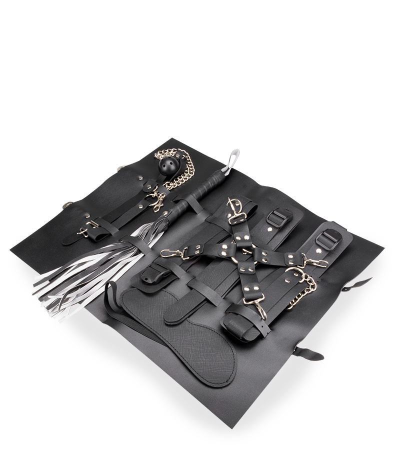 8-teiliges BDSM-Set mit Aufbewahrungsbox