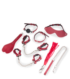8-teiliges Bondage-Set aus veganem Lederimitat
