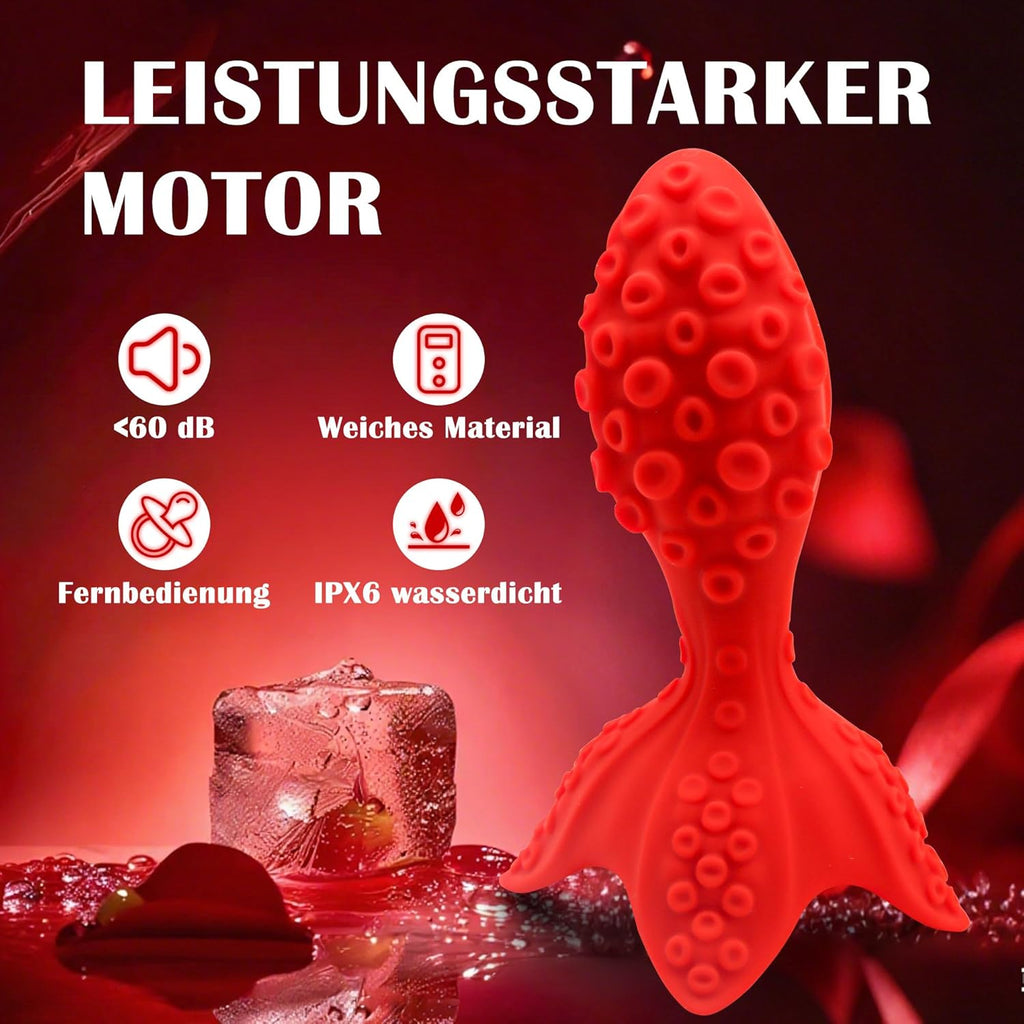 Oktopus Analvibrator Prostata Vibrator mit 7 Vibrationsmodi und 7 360°Rotationsmodi Prostata Stimulation Männer mit Fernbedienung Analvibrator Buttplug Analplug Sex Spielzeug die Männer Paare