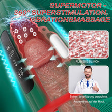 Laden Sie das Bild in den Galerie-Viewer, 360° umwickeltes Elektrischer Masturbator Groß Penistrainer Vibrator Sex Spielzeug für Männer, HeizfunktionPenisvibrator 9 Vibrations für Training längere Ausdauer, Eichel Stimulator Sexspielzeug solo
