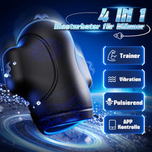 Laden Sie das Bild in den Galerie-Viewer, Tauara Masturbating for Men, Egg Masturbators, 4-in-1 Sex Toy for Men, Vibrator Trainer with 10 Vibrations, App Masturbator Glans Stimulator Vibrator Sets for Men Sex Toy