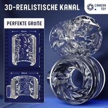 Laden Sie das Bild in den Galerie-Viewer, Masturbieren für Männer, Elektrischer Masturbator Sex Spielzeug für die Männer mit 7 Teleskop und Drehfunktionen 7 Vibrationsmodi, Taschenmuschi Masturbatoren Erotisches Sexspielzeug für Männer Solo