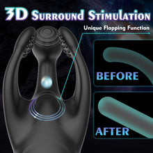 Laden Sie das Bild in den Galerie-Viewer, Penisvibrator mit Klopf- und Vibrationsfunktion