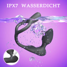 Laden Sie das Bild in den Galerie-Viewer, Penisring Anal Vibrator Sex Spielzeug für die Männer, Penis Ring Analvibratoren Sex spielzeug für Paare extrem sex, Cockring Erotik Sexspielzeug für Klitoris, 9 Vibrationsmodi Penisringe Massagegerät