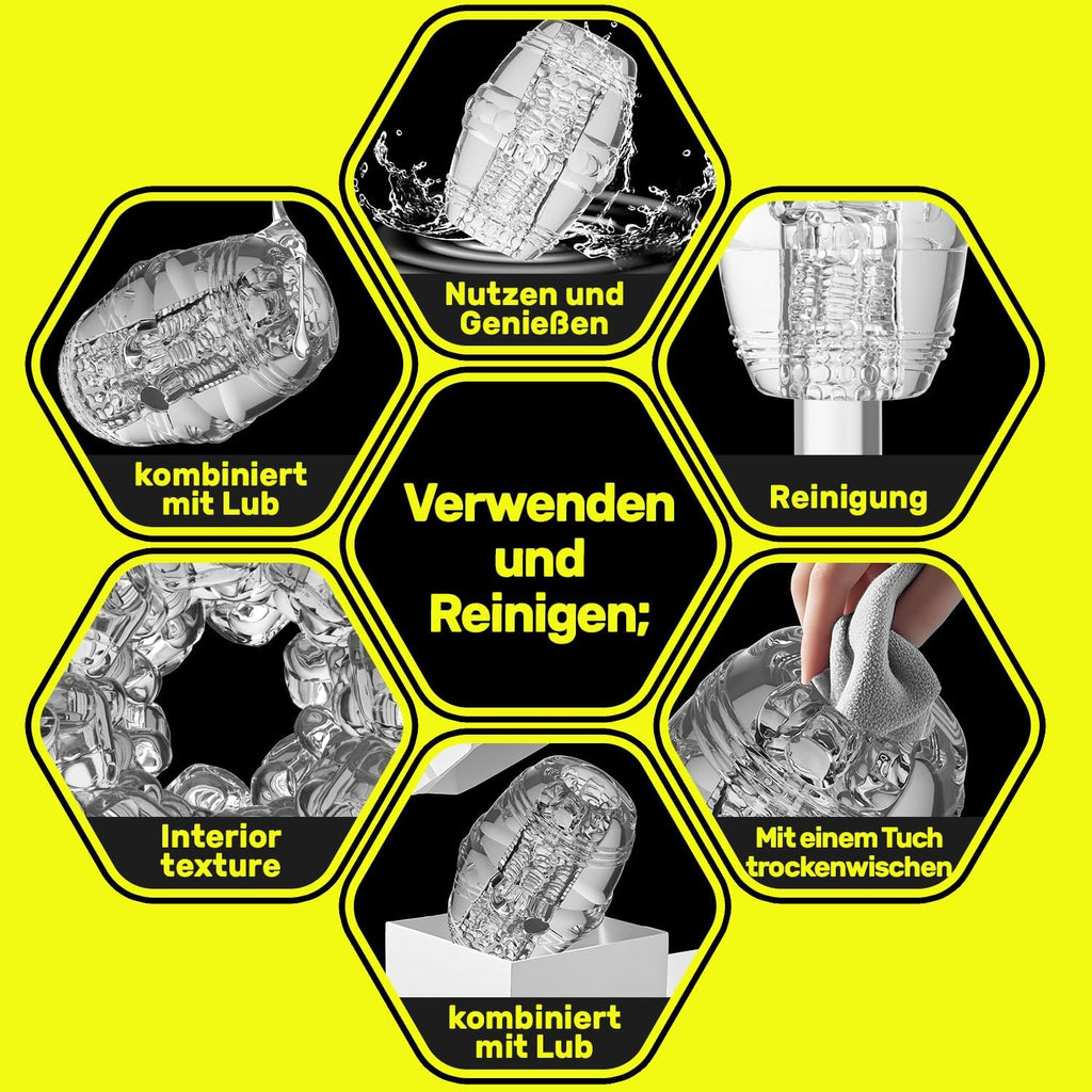 Masturbator Taschenmuschi Sex spielzeug für die Männer,Realistischer 3D Masturbation Erotik Manuelle Cup Masturbatoren Eichel Stimulation Pocket Pussy Blowjob Penis Sex Toyset für Man Solo