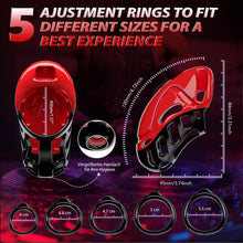 Laden Sie das Bild in den Galerie-Viewer, Chastity Cage Männer Sex Spielzeug für die Männer - Peniskäfig Keuschheitskäfig Herren SM Fetisch Extrem Penis Bondage, Keuschheitsgürtel Sexspielzeuge mit 5 Größen Penisringe 2 Schlüssel &amp; 1 Schloss