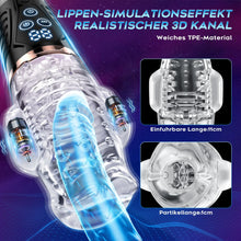 Laden Sie das Bild in den Galerie-Viewer, Hochfrequenz Elektrischer Masturbator Cup, 9 Vibration mit 9 Saugmodi, Sex Spielzeug für die Männer, Masturbieren für Männer solo Taschenmuschi Blowjob Penis Masturbatoren mit Vagina Pussy, Sex Toy