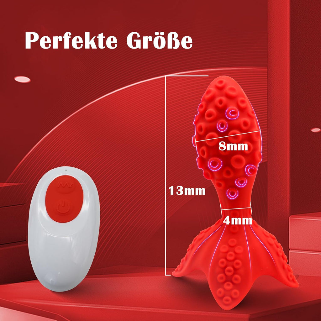 Oktopus Analvibrator Prostata Vibrator mit 7 Vibrationsmodi und 7 360°Rotationsmodi Prostata Stimulation Männer mit Fernbedienung Analvibrator Buttplug Analplug Sex Spielzeug die Männer Paare