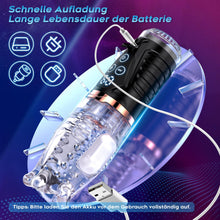 Laden Sie das Bild in den Galerie-Viewer, Hochfrequenz Elektrischer Masturbator Cup, 9 Vibration mit 9 Saugmodi, Sex Spielzeug für die Männer, Masturbieren für Männer solo Taschenmuschi Blowjob Penis Masturbatoren mit Vagina Pussy, Sex Toy
