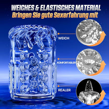 Laden Sie das Bild in den Galerie-Viewer, Elektrischer Masturbator Masturbieren für Männer 7 Teleskopfunktion &amp; Rotierend &amp; Saugen, Sex Spielzeug für die Männer Realistisch Zungenleck Blowjob, Taschenmuschi Masturbatoren Penis Pussy Sex Toys