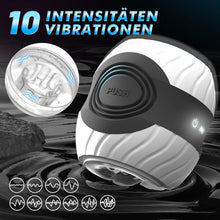 Laden Sie das Bild in den Galerie-Viewer, Masturbieren für Männer Elektrisch Masturbator, 10 Vibration Sex Spielzeug für die Männer Taschenmuschi, Penis Vbratorensets Sexspielzeug Solo Masturbatoren Handfrei, Sex Toyset für Man