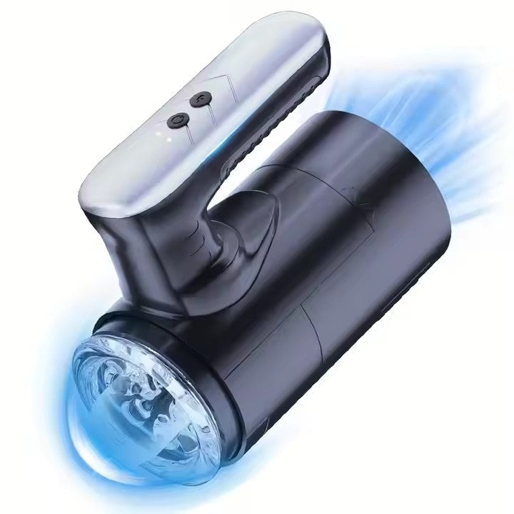 Elektrischer Masturbatoren Penis Trainer Blowjob mit 5 Teleskopmodi & 5 Rotationsmodi