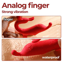 Laden Sie das Bild in den Galerie-Viewer, Rabbit-Fingervibrator für Frauen – Stimulator für Brustwarzen, Klitoris und G-Punkt für Paare