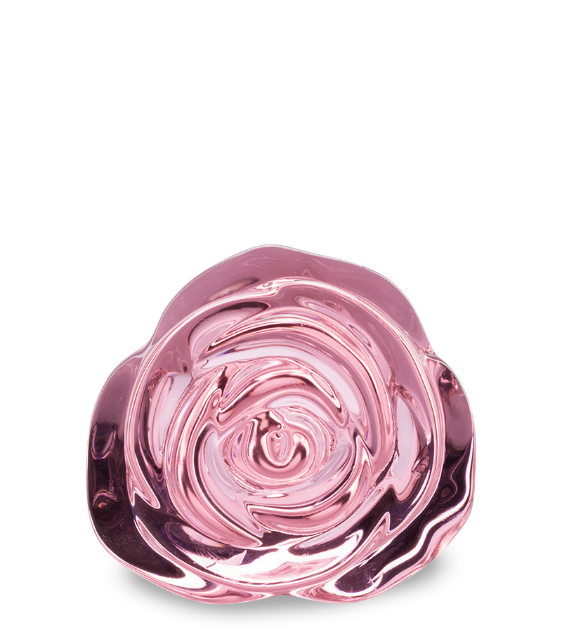 Analplug aus Glas Romantic Rose